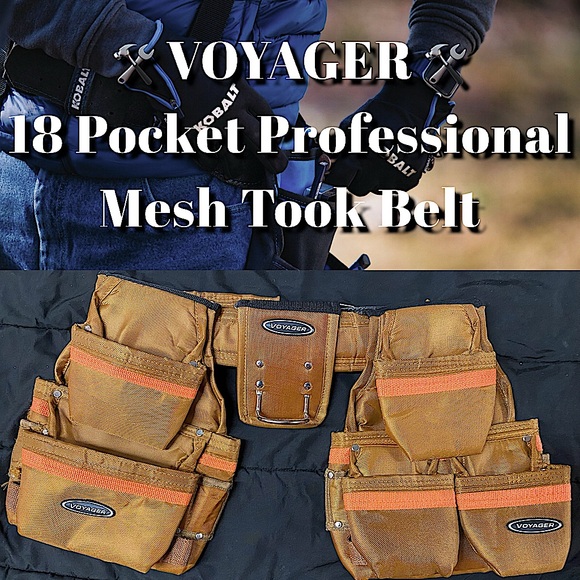 ✨Voyager - 18-Pocket Construction Tool Belt✨ 
Like New✨ - Picture 1 of 16
